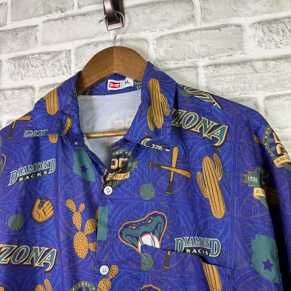 Arizona Diamondbacks 25th Anniversary Game Day Promo Button Up Shirt Mens XL - Picture 2 of 5